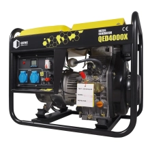 Генератор дизельный Qube QED4000X 1-phase, 2.6/kW 3.0kW, 230V,12L, Руч старт Купить - фото 1