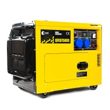 Генератор дизельный Qube QFED7500S 1-phase, 5.0 kW  5.5kW, 230V,15L,canopy Ел. Cтарт Купить - фото 1