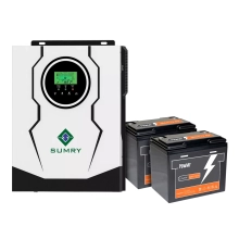 Система хранения энергии SUMRY SM-2200H-12-2PW0.76K-LFP 1.8kW 0.76kWh 2BAT LiFePO4 4000 циклов Купить - фото 1