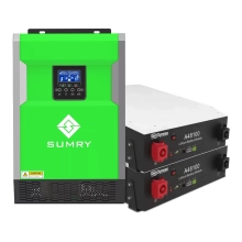 Система хранения энергии SUMRY HGP-5500W-2DY9.6K-LFP-W 5.5kW 9.6Wh 2BAT LiFePO4 6000 циклов Купить - фото 1