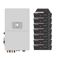 Система хранения энергии DEYE SUN-30K-SG01HP3-EU-BM3-HV51100-7-35.84kW-LFP 30kW 35.84kWh 1BAT LiFePO4 6000 циклов Купить - фото 1