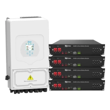 Система хранения энергии Deye SUN-5K-SG03LP1-EU-4DY9.6K-LFP 5kW 9.6kWh 4BAT LiFePO4 6000 циклов Купить - фото 1